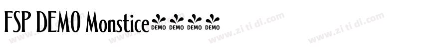 FSP DEMO Monstice字体转换 FSP DEMO Monstice字体转换